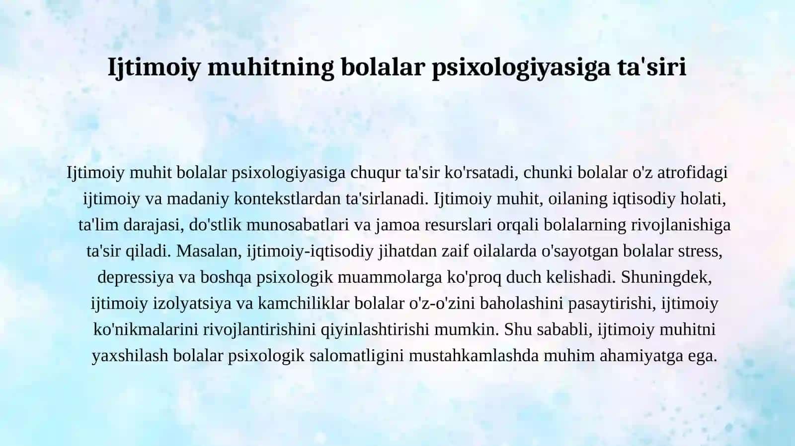 Bolalarda ijtimoiy qiyinchiliklar va ularni bartaraf etish 3