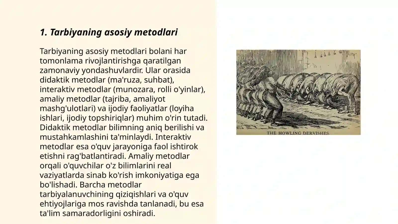 Tarbiyaning umumiy metodlari, shakllari va vositalari 3