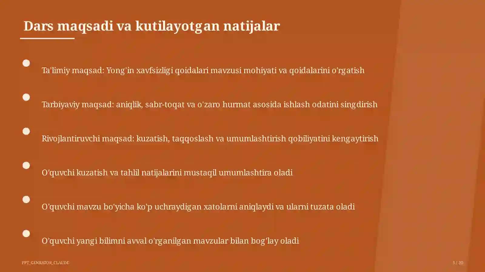 Yong'in xavfsizligi qoidalari 3