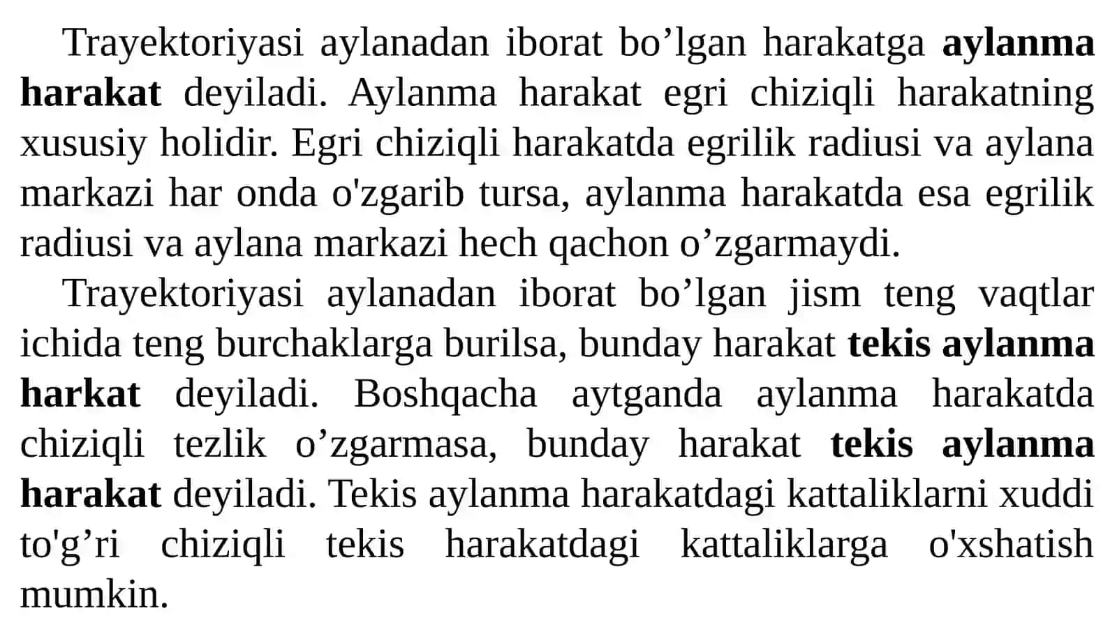 Aylanma harakat. Moddiy nuqta dinamikasi 3