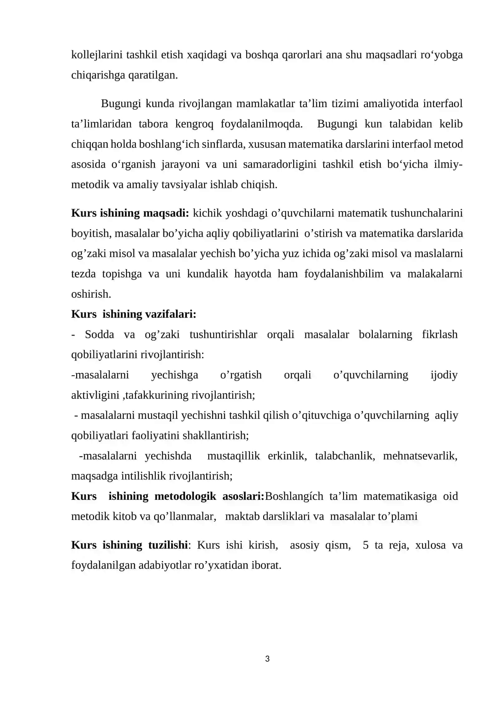 Umumta’lim fanlari bo’yicha Davlat Ta’lim Standartlari 3