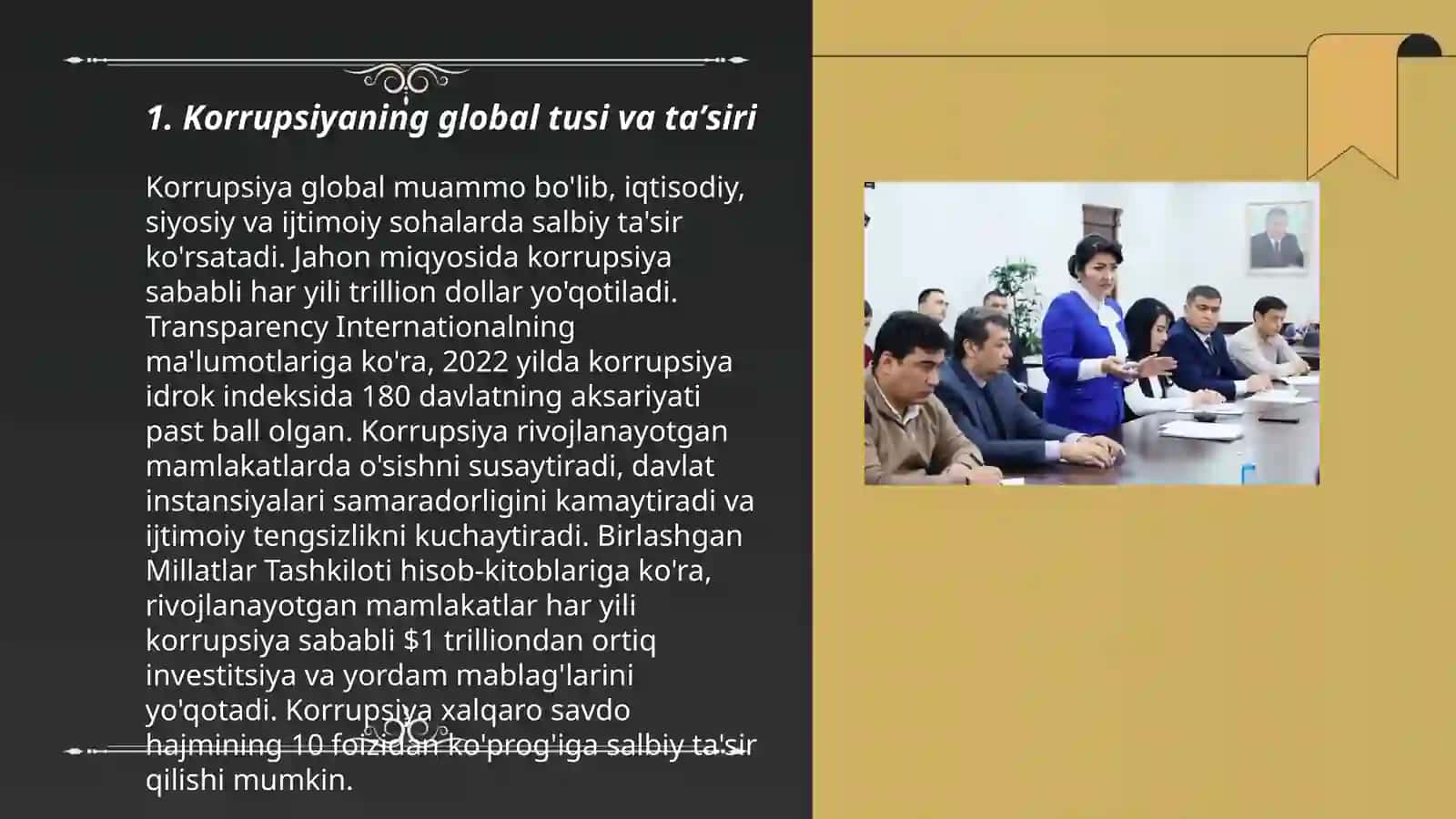Globallashuv va barqaror taraqqiyot falsafasi: Korrupsiyaga qarshi kurashishning jahon tajribasi 3