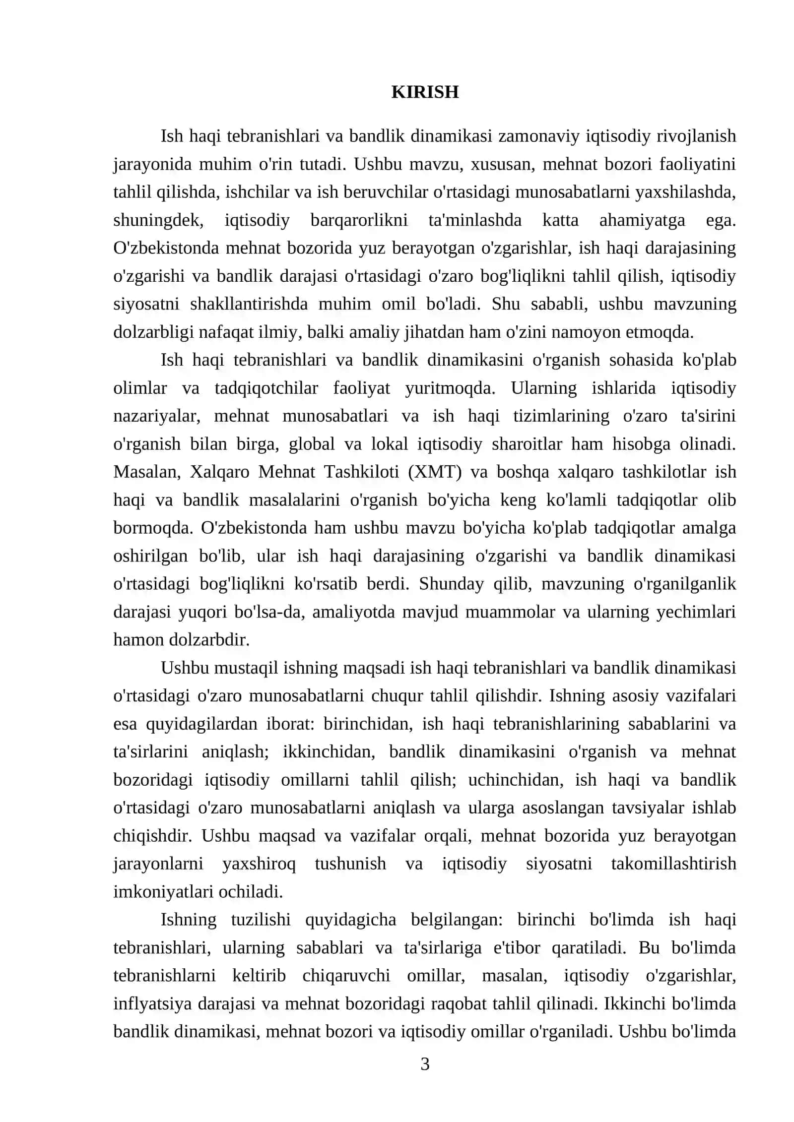 Ish haqi tebranishlari va bandlik dinamikasi 3