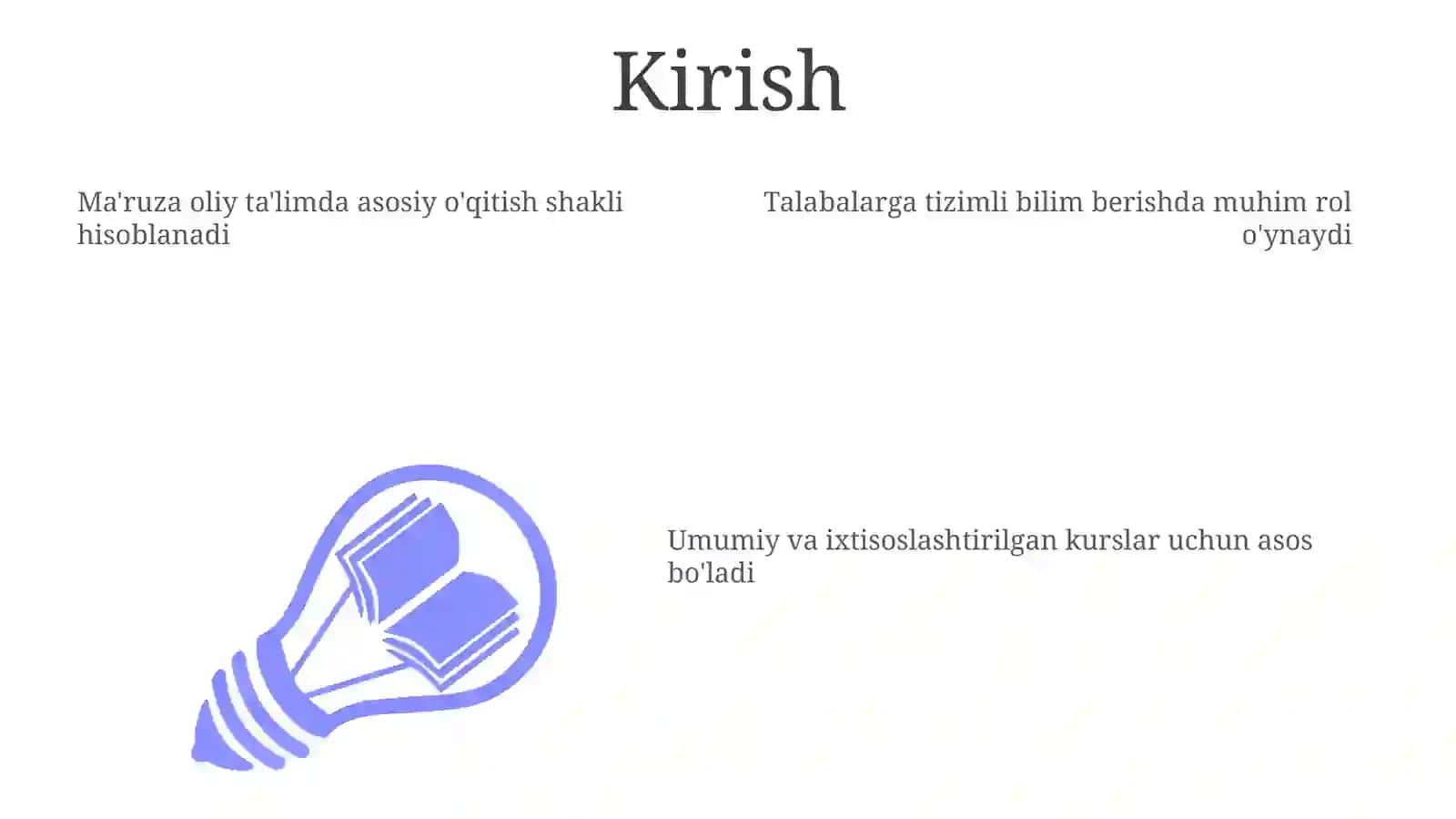 Umumiy va ixtisoslashtirilgan kurslar 3