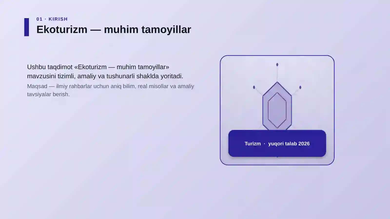 Ekoturizm — muhim tamoyillar 3