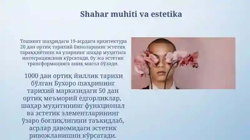 Estetika voqelikning estetik oʻzgartirish haqidagi fandir 3