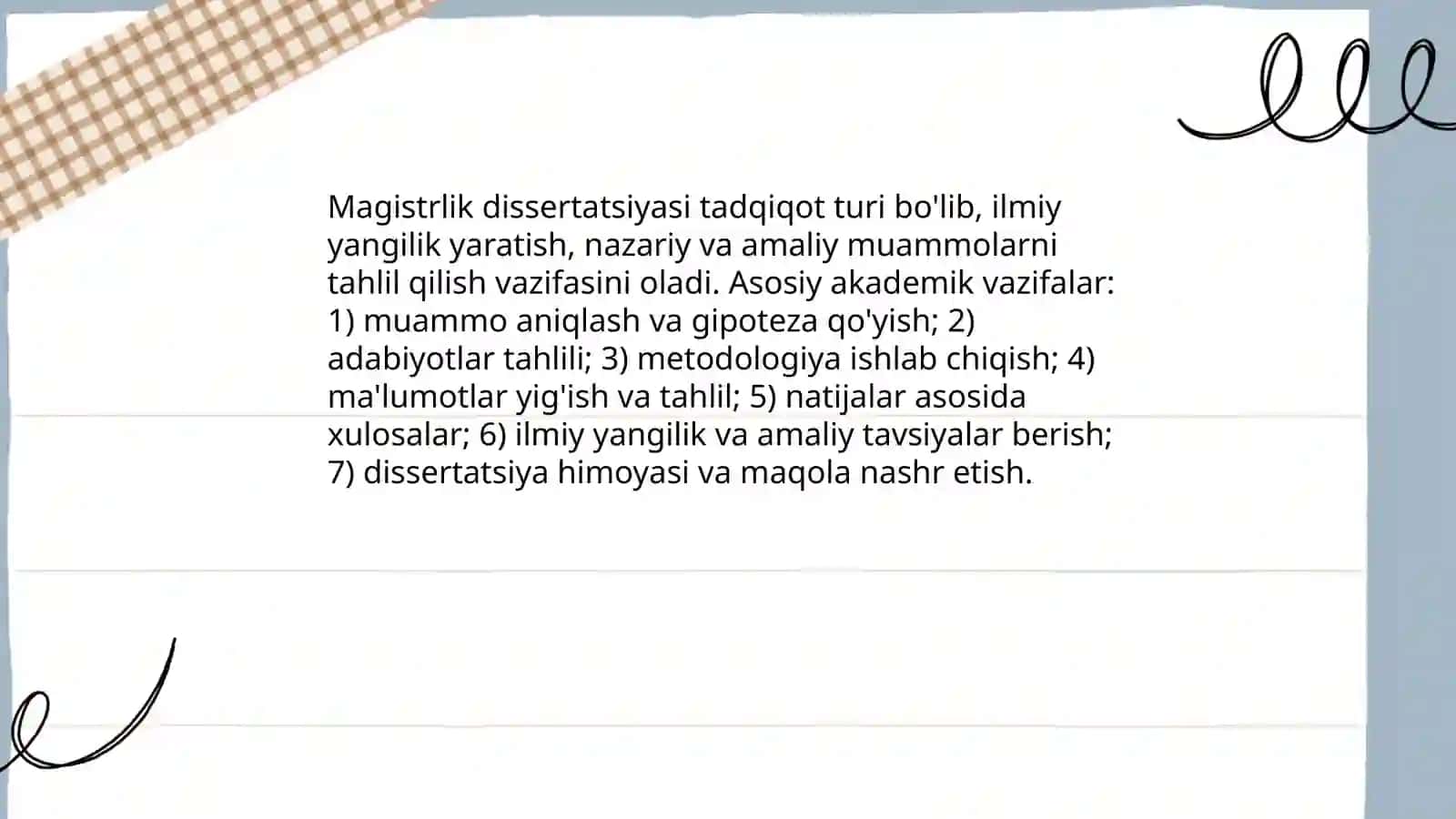 Magistrlik dissertatsiyasi tadqiqot turi sifatida 3