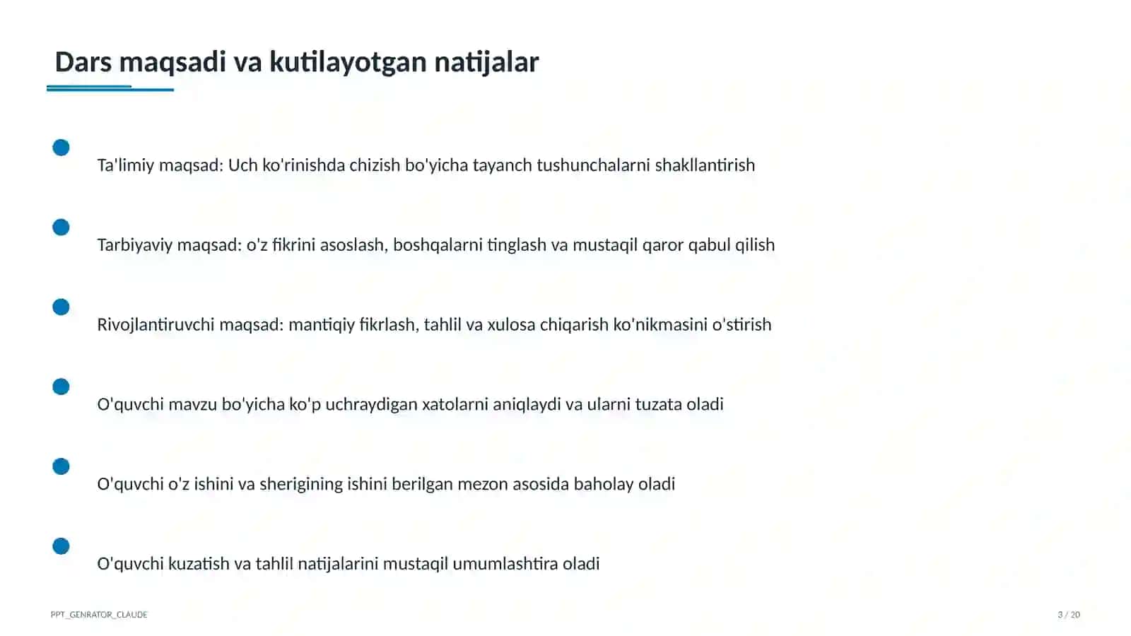 Uch ko'rinishda chizish (8-sinf) 3