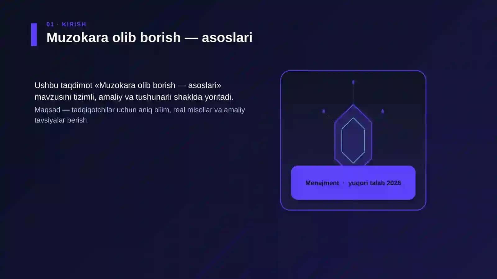 Muzokara olib borish — asoslari 3