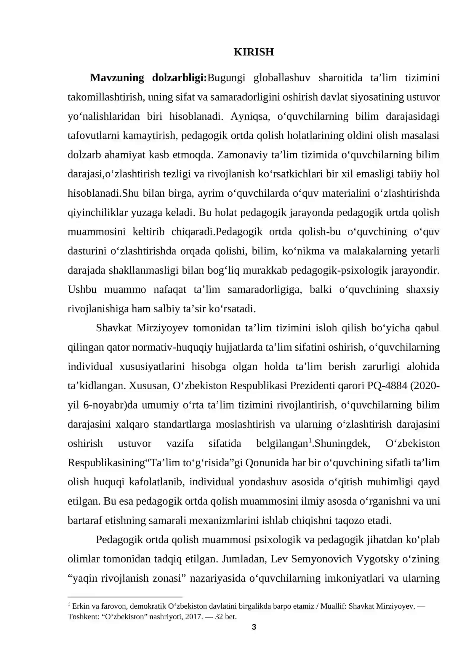 Pedagogik ortda qolish  muammosi 3