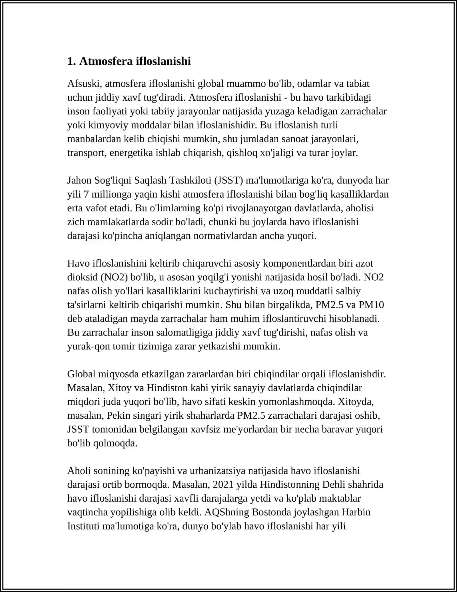 EKOLOGIYA MUAMMOLARI 3