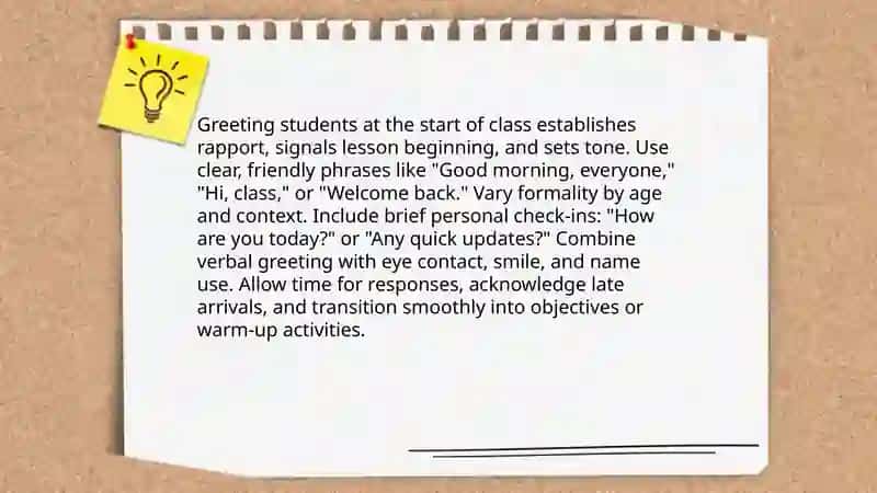 Addressing the students 3