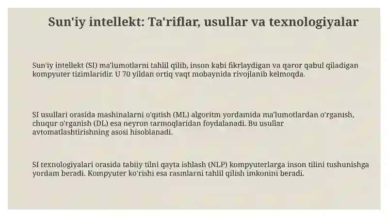 Sunʼiy Intellekt 3