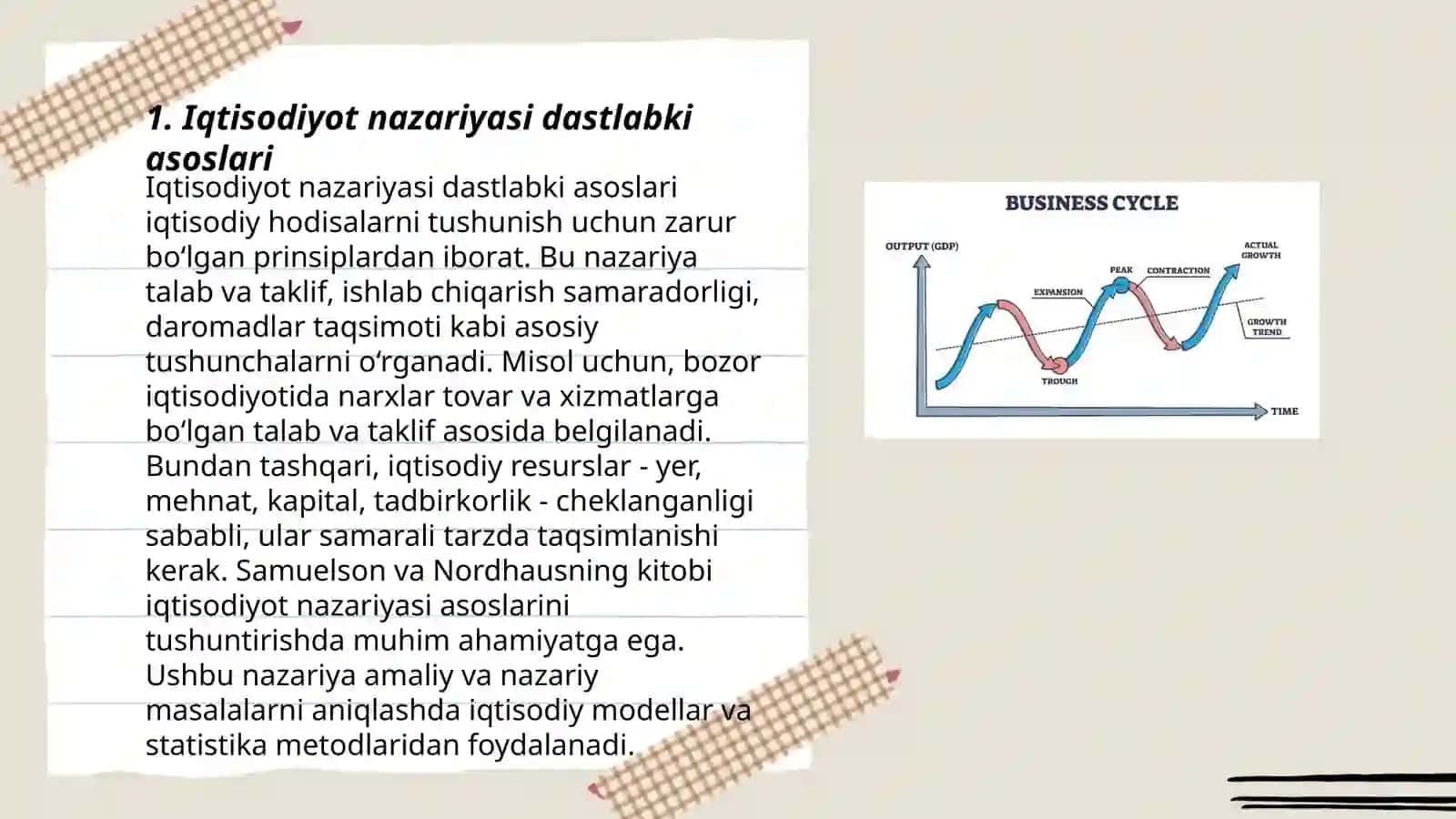 Iqtisodiyot nazariyasi rivojlanishining asosiy bosqichlari 3