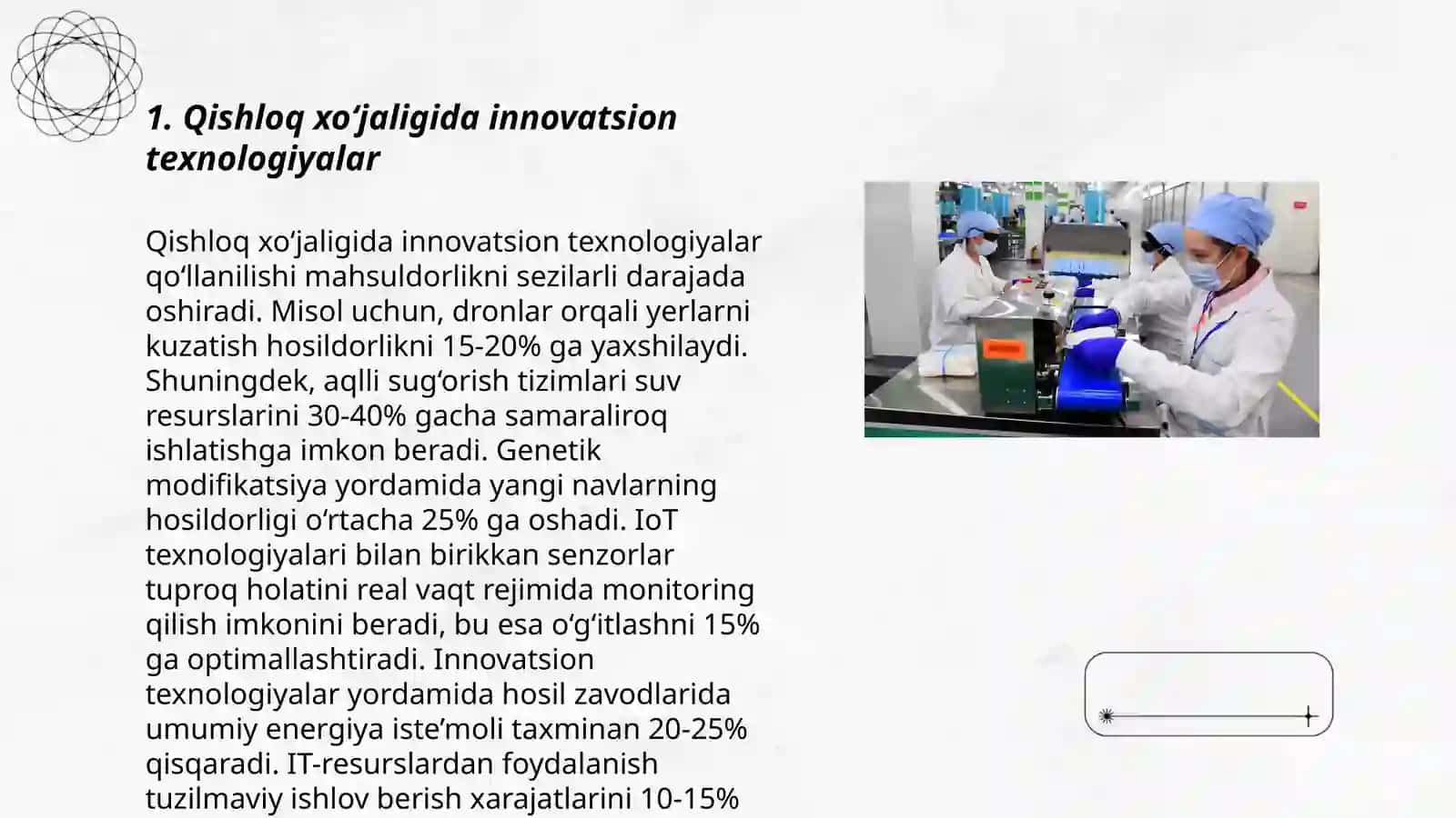 Qishloq xoʻjaligi va sanoat sohasida oʻzgariwlar 3