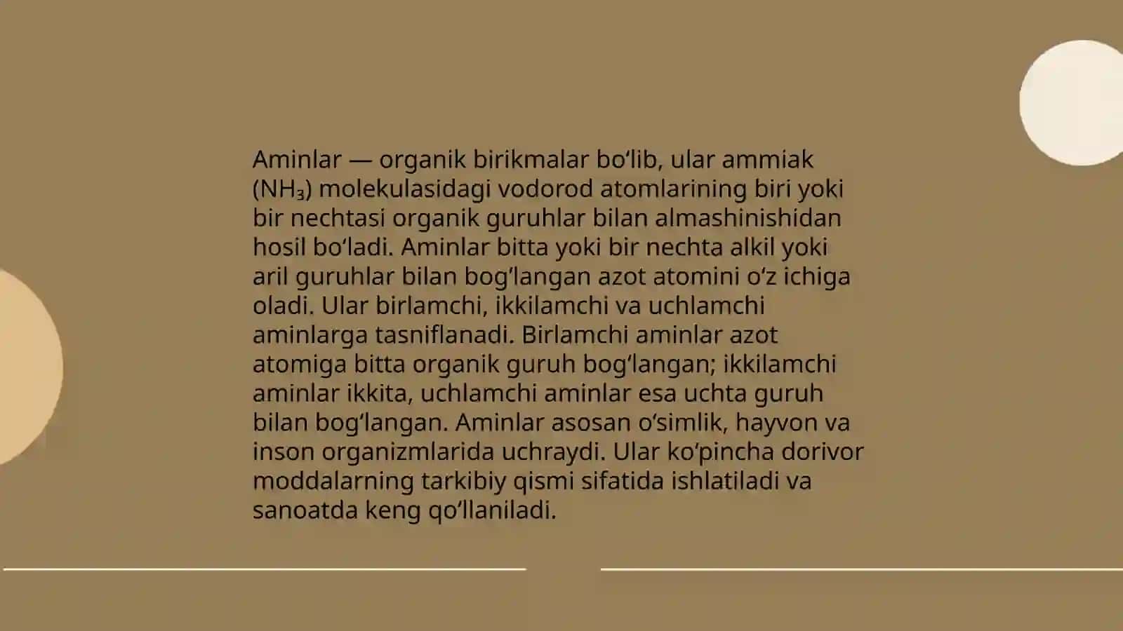 Aminlar analizi 3