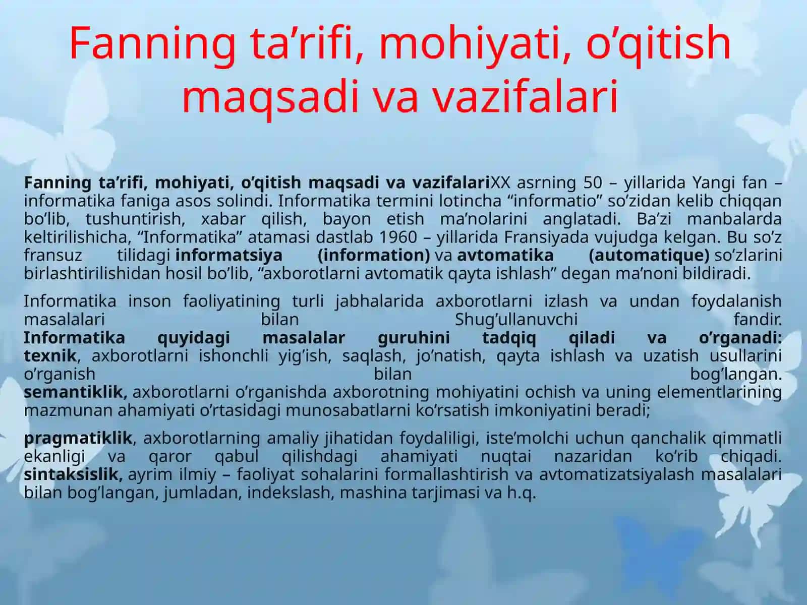 Axborot kommunikatsion texnologiyalari 3