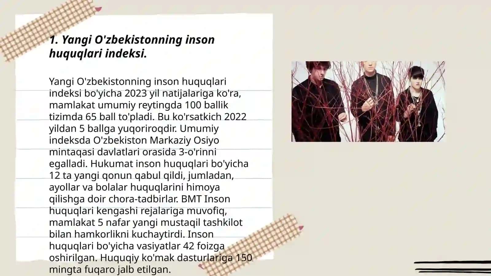 Yangi O'zbekiston ijtimoiy-siyosiy,iqtisodiy va madaniy hayotda ro'y berayotgan o'zgarishlarning xalqaro reyting va indekslarda aks etishi 3