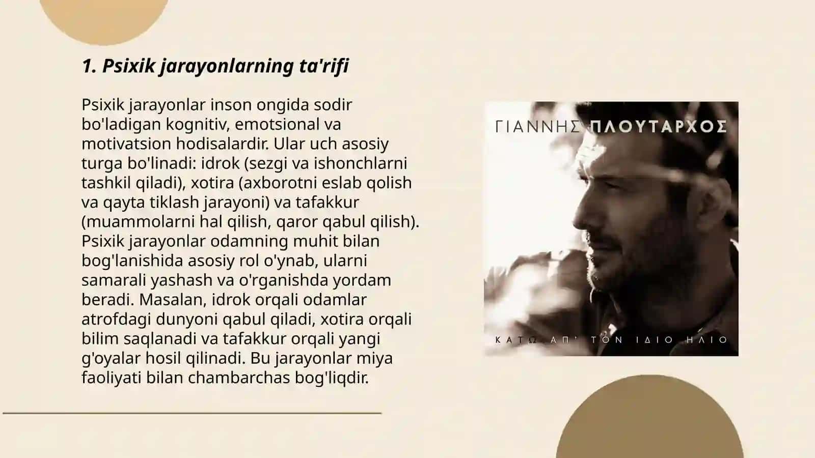 Psixik jarayonlarning vujudga kelishi 3