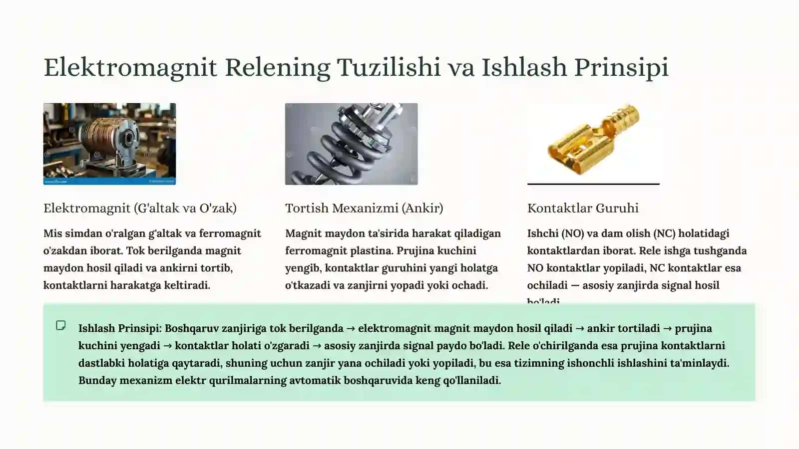 Elektromagnit Relelarni Hisoblash 3