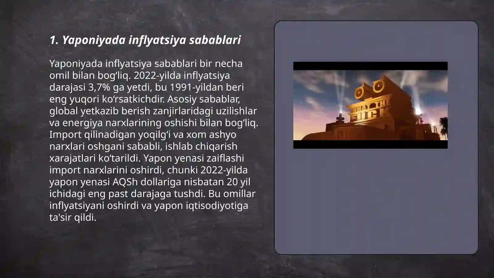 Yaponiyada inflyatsiya sabablari 3