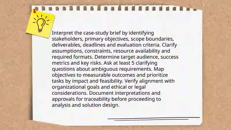 Completing case -study tasks 3