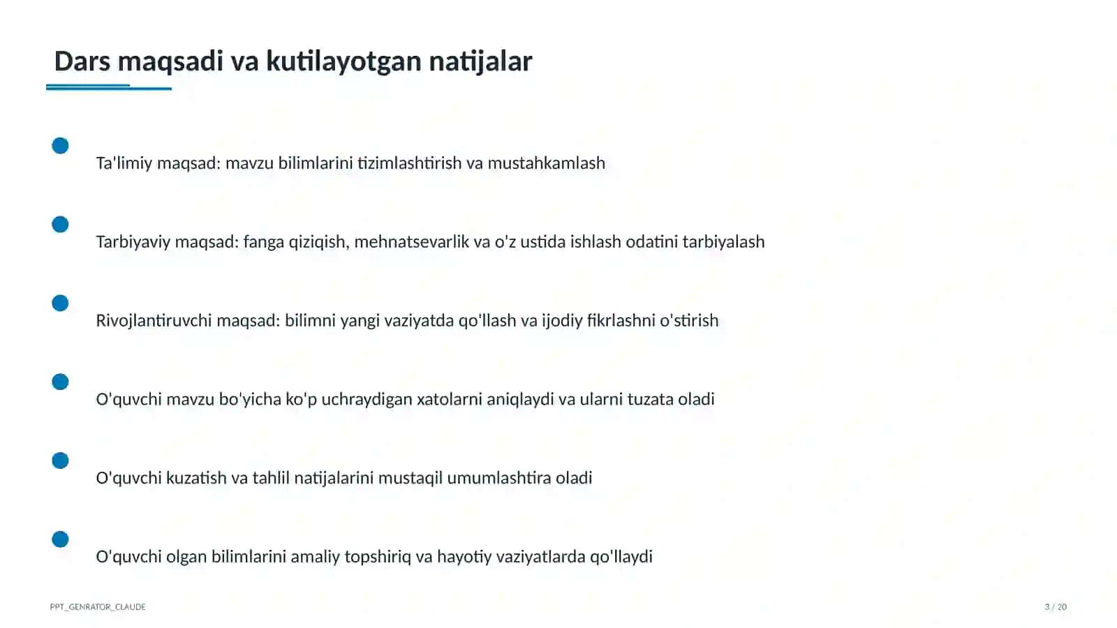 Algoritmlarning turlari: chiziqli, tarmoqlanuvchi, takrorlanuvchi (8-sinf) 3