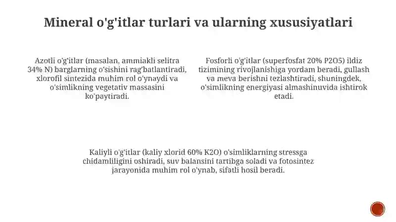 Mineraloʻgʻitlarning oʻsimlik rivojiga ta'siri 3