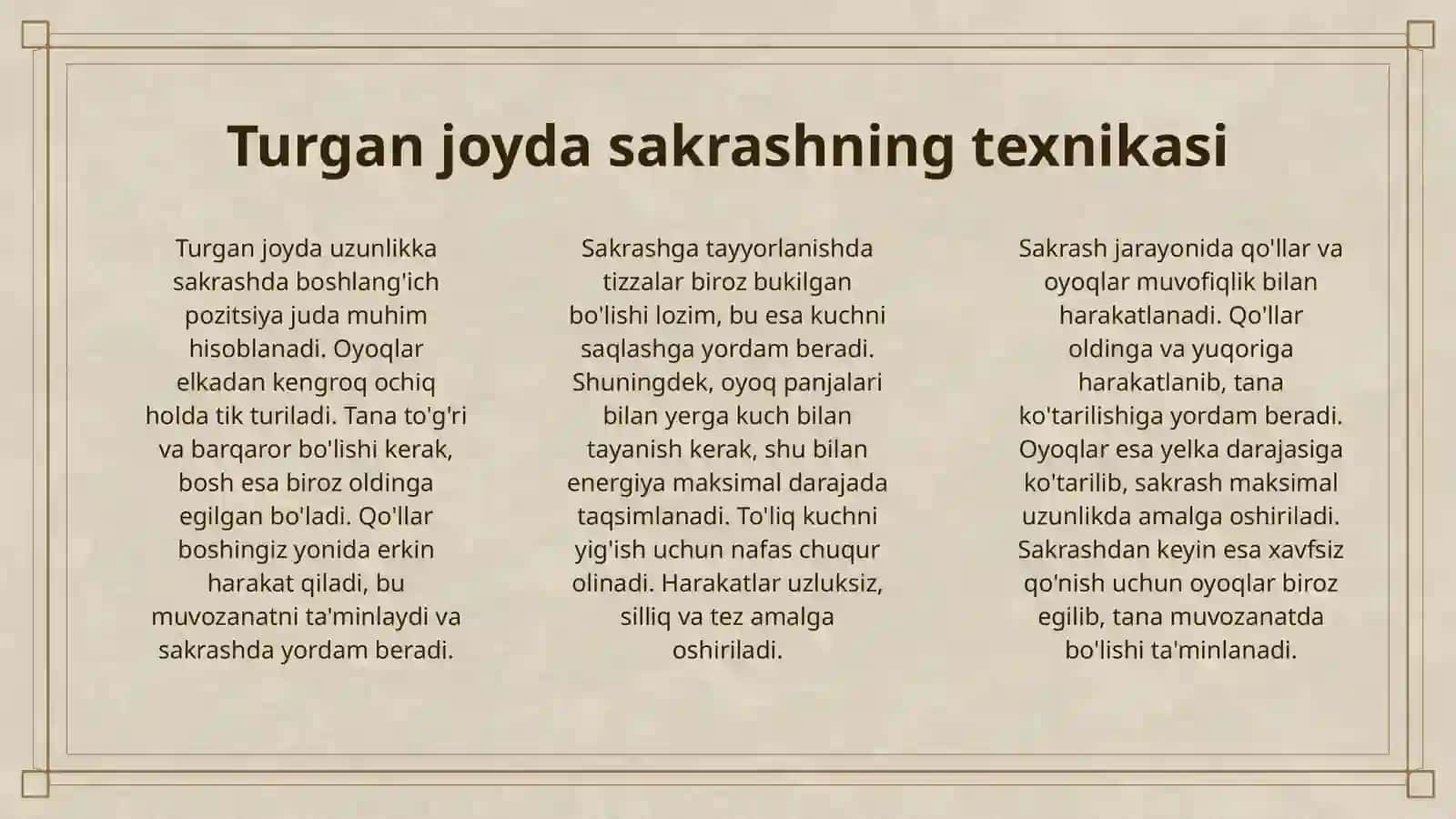 YENGIL ATLETIKA.TURGAN JOYDA UZUNLIKGA SAKRASH 3