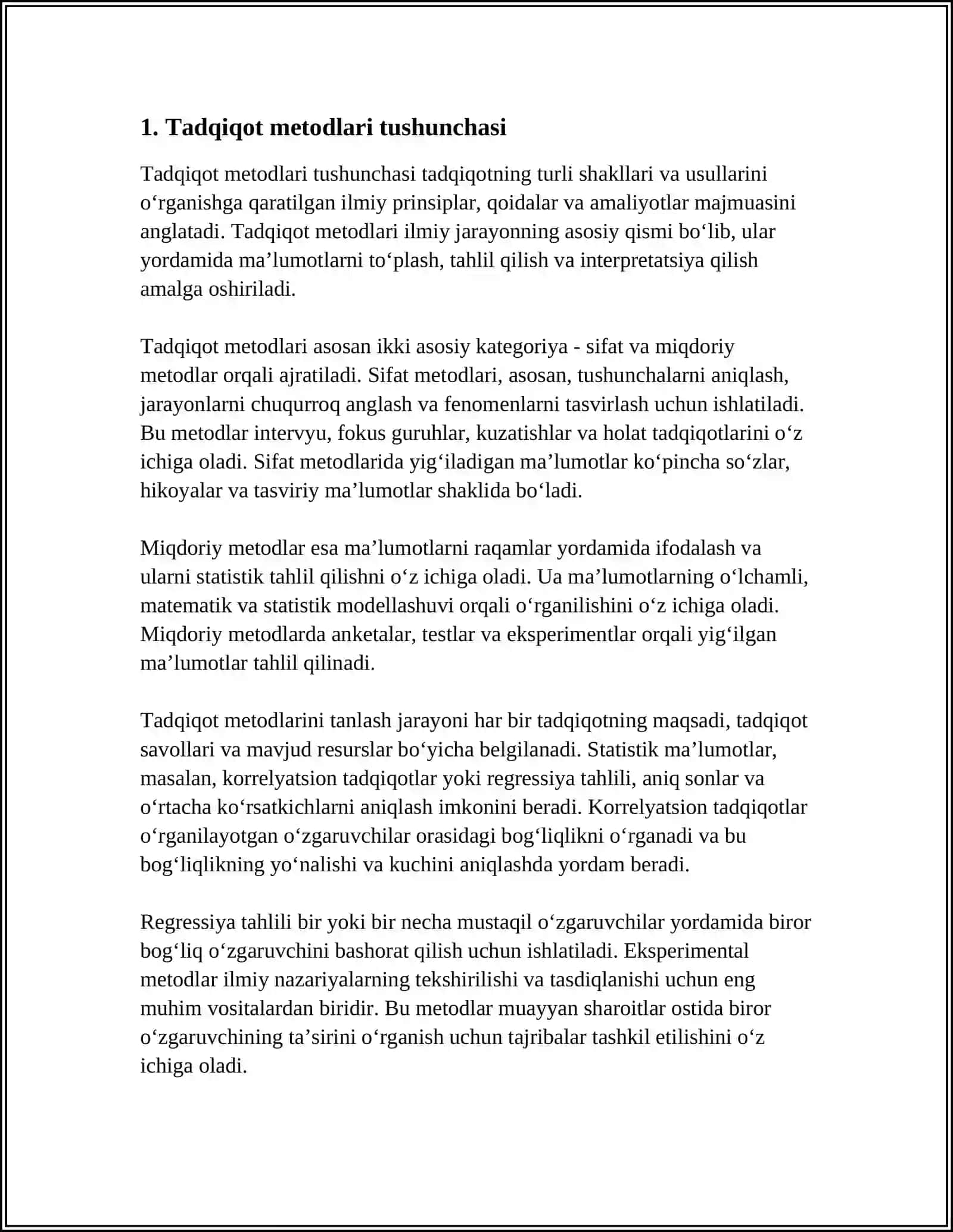 TADQIQOT METODI VA METODOLOGIYASI 3