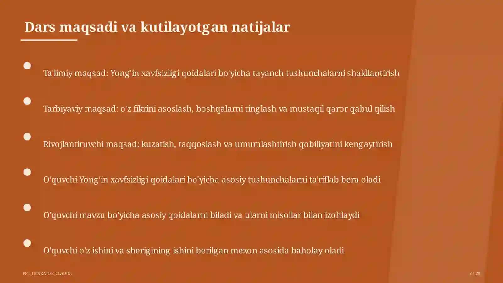 Yong'in xavfsizligi qoidalari 3