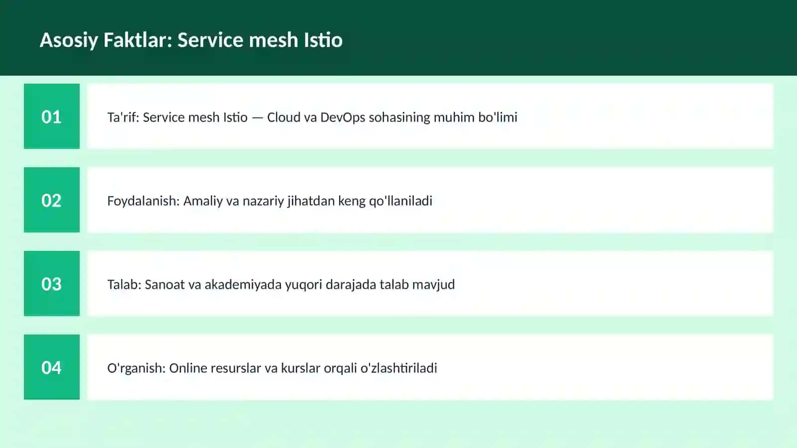 Service mesh Istio 3