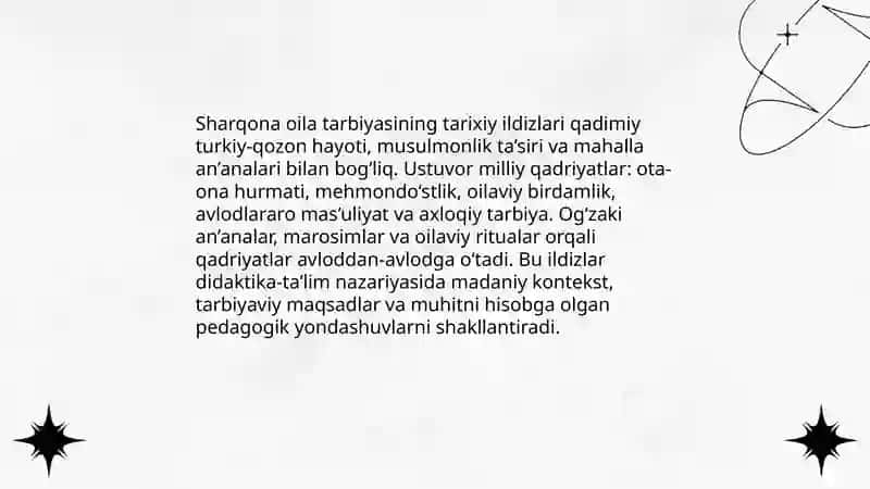 Sharqona oila tarbiyasi-milliy qadriyat sifatida. Didaktika-ta’lim nazariyasi 3