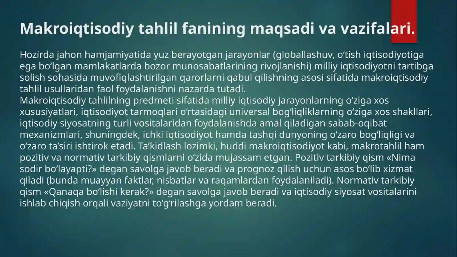 ASOSIY MAKROIQTISODIY MODELLAR 3