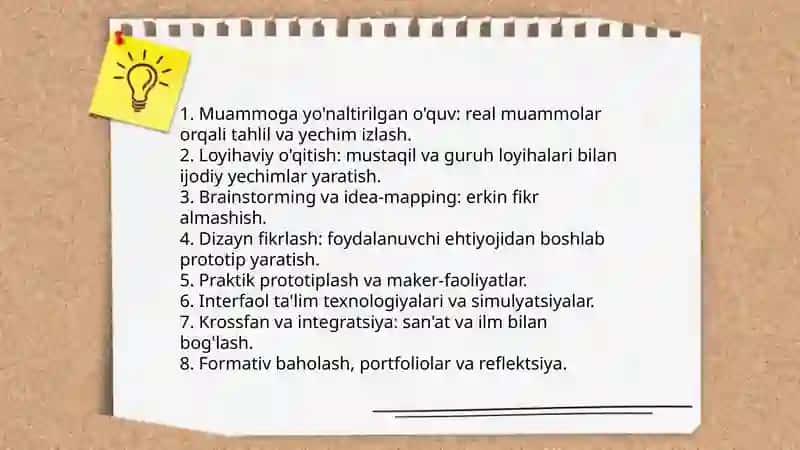 Texnologiya jarayonida oquvchilarning ijodiy qobiliyatlarini shakllantira olish 3