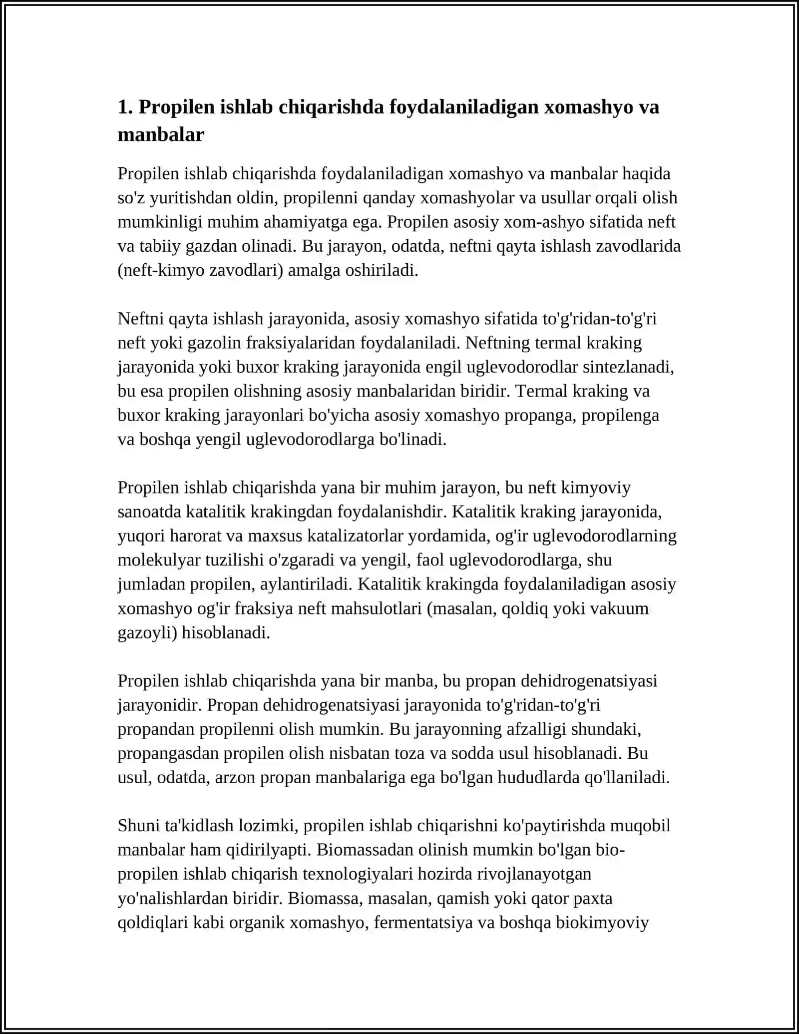 PROPELIN ISHLAB CHIQARISH TEXNOLOGIYASI 3