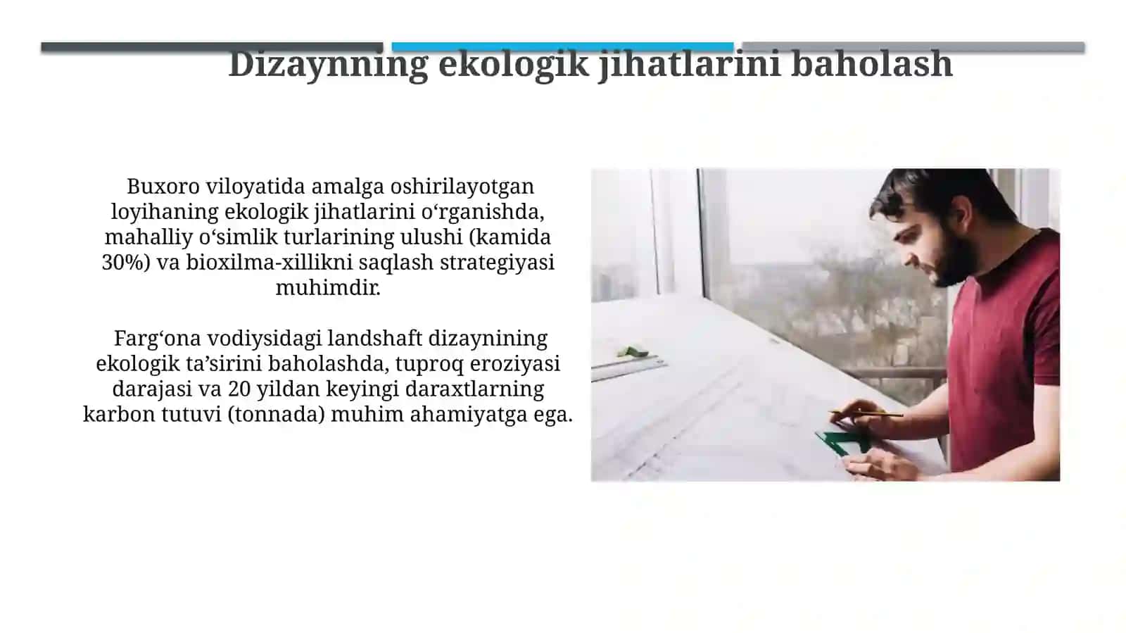 Arxitektura manzarali obodonlashtirishdarajasinibaholash 3