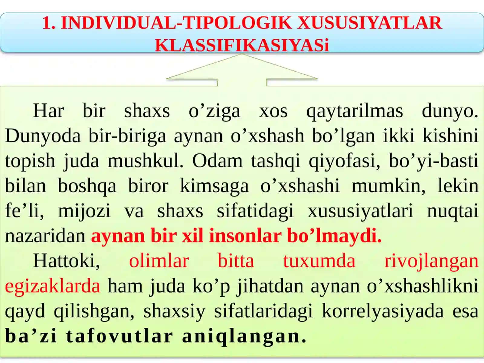 Individual-Tipologik Xususiyatlar Klassifikatsiyasi 3