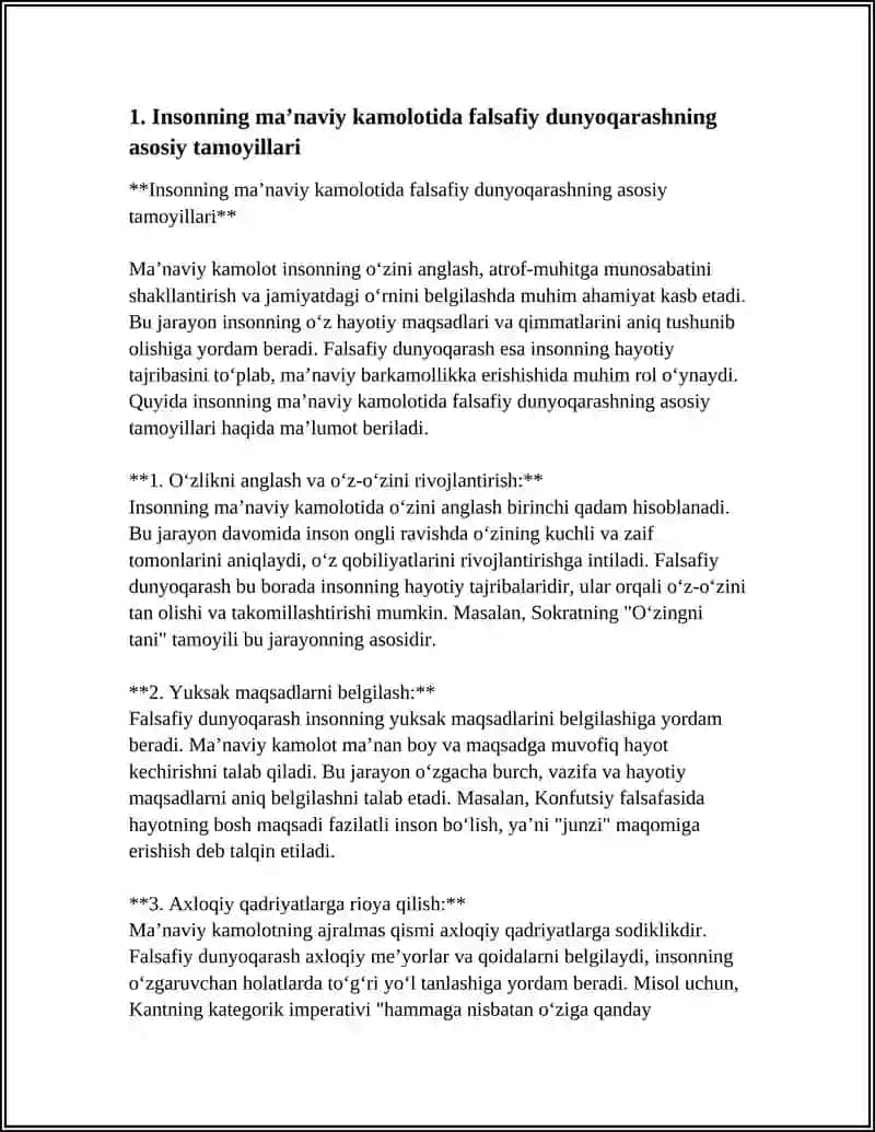 INSONNING MAʼNAVIY KAMOLOTIDA FALSAFIY DUNYOQARASHNING ROʻLI 3