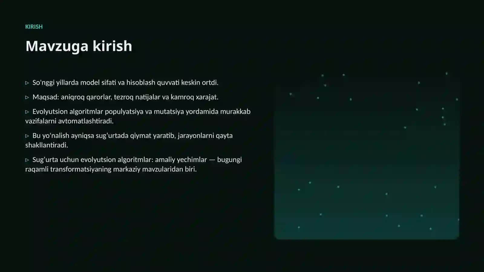 Sugʻurta uchun evolyutsion algoritmlar: amaliy yechimlar 3