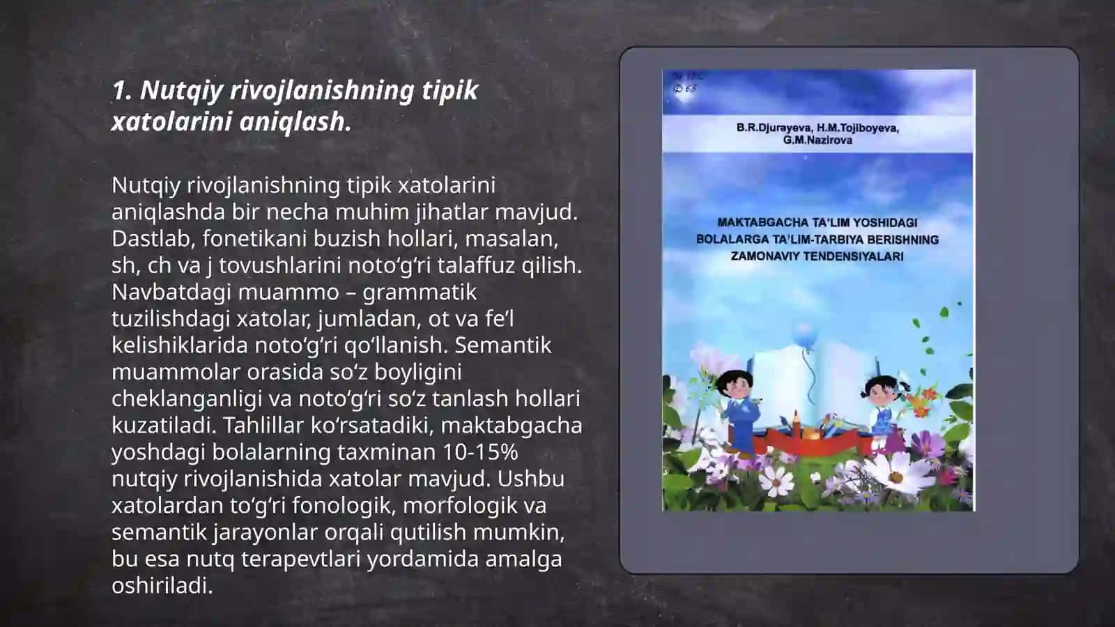 Nutqiy rivojlanishning tipik xatolarini aniqlash 3
