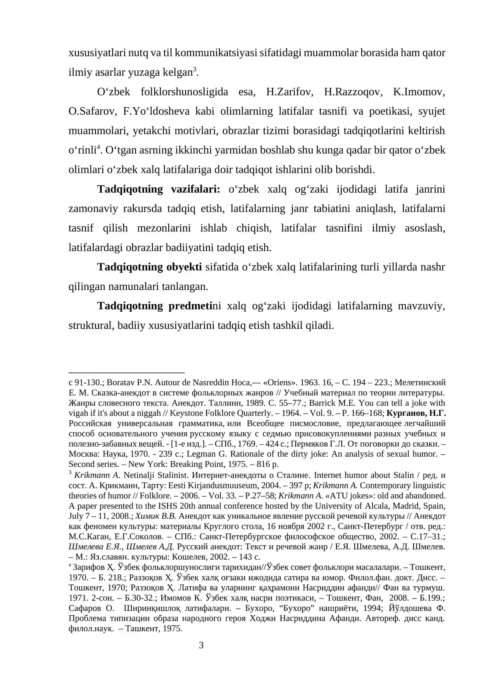 O‘zbek xalq latifalari mavzusida tayyorlangan bitiruv malalaviy ishi 3