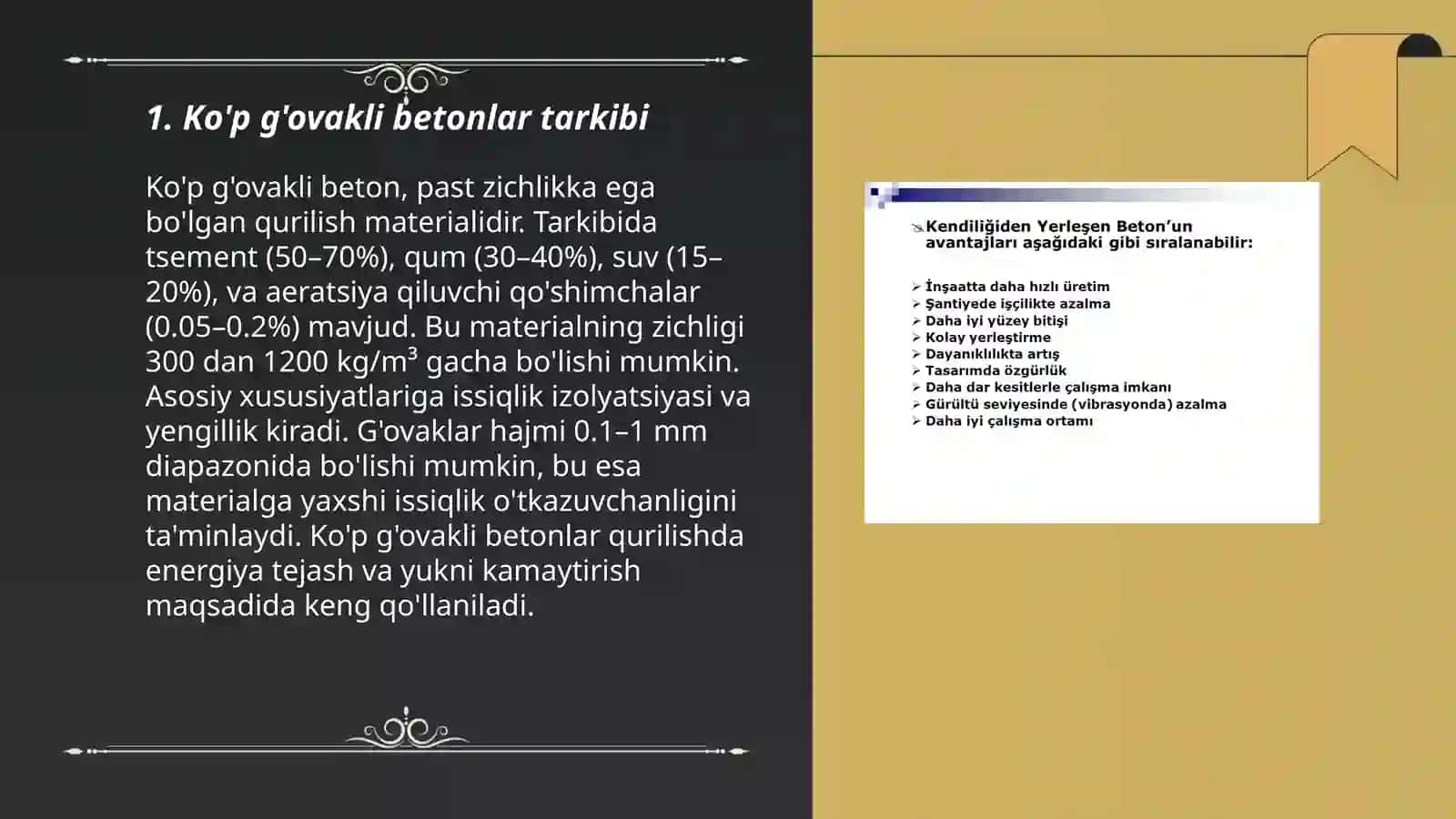 Ko'p g'ovakli betonlar 3