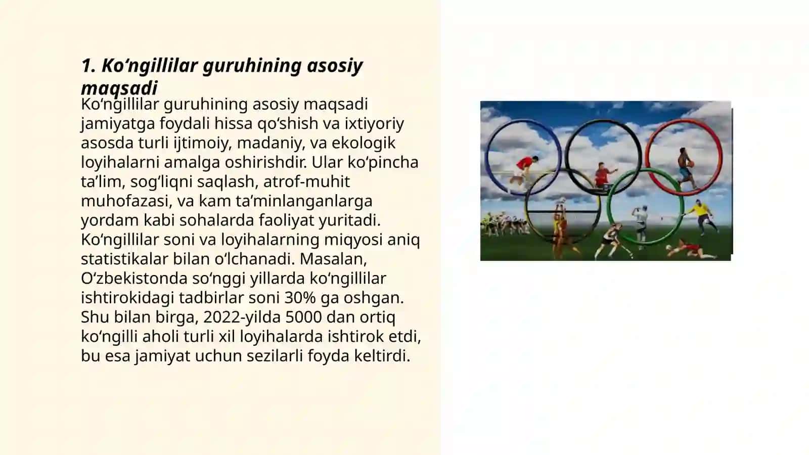 Sport tadbirlarini tashkillashtirishda ko‘ngillilardan tashkil topgan guruhning faoliyatining maqsad va vazifalari 3