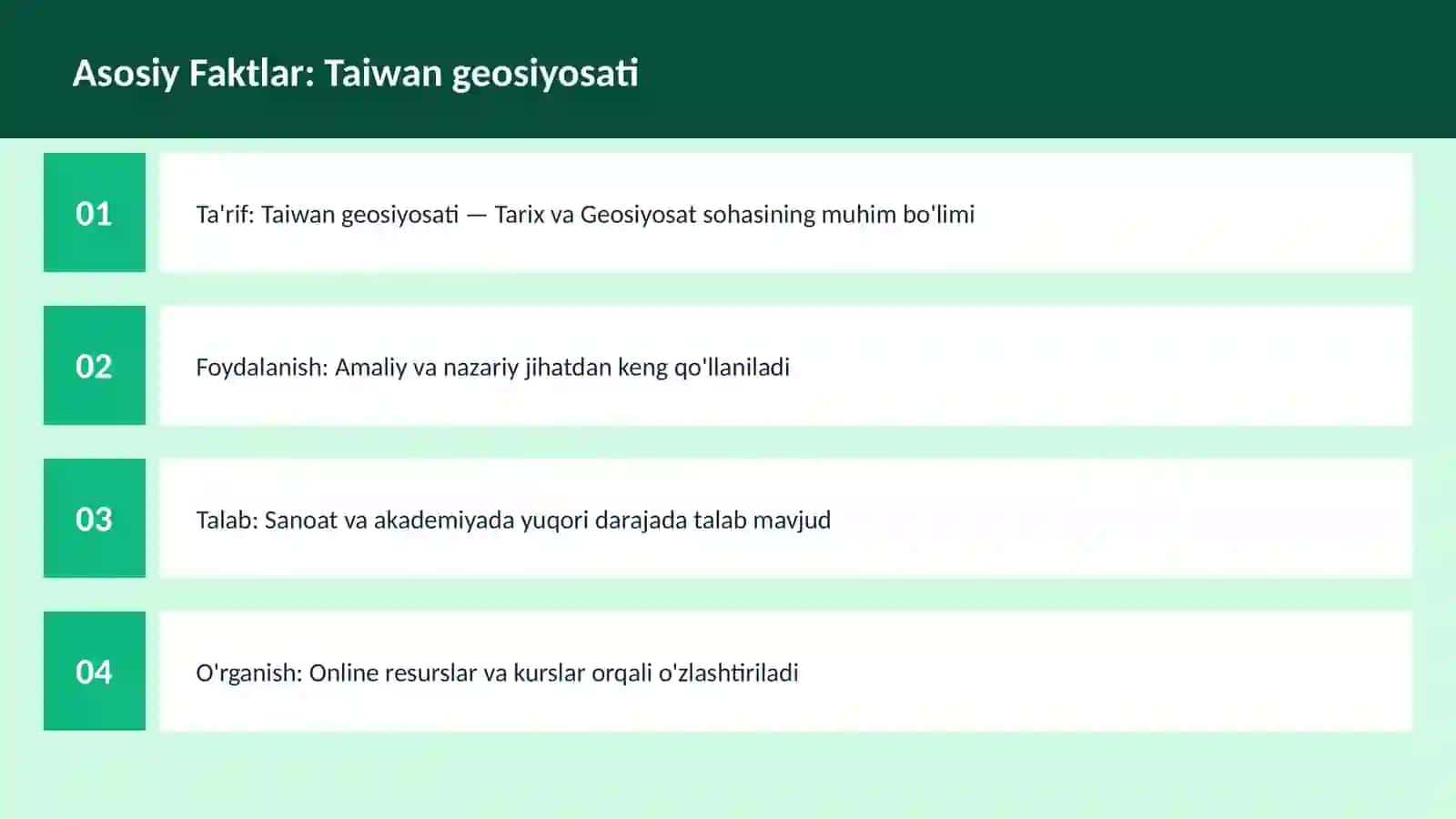 Taiwan geosiyosati 3