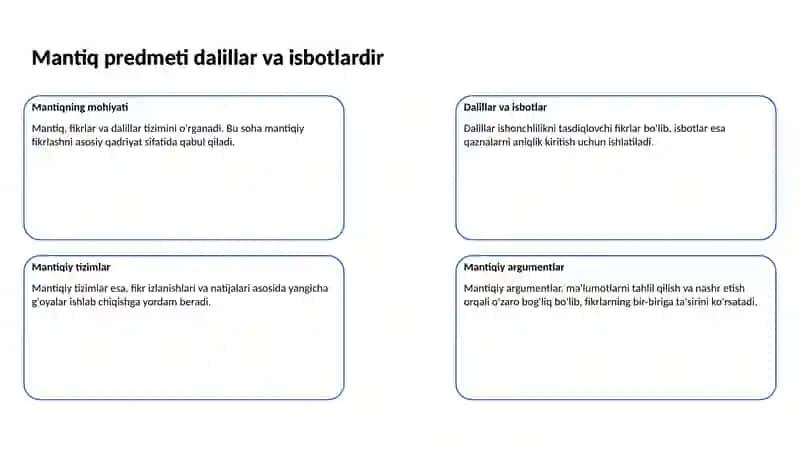 Mantiqning tadqiqot obyekti predmeti va vazifalari 3