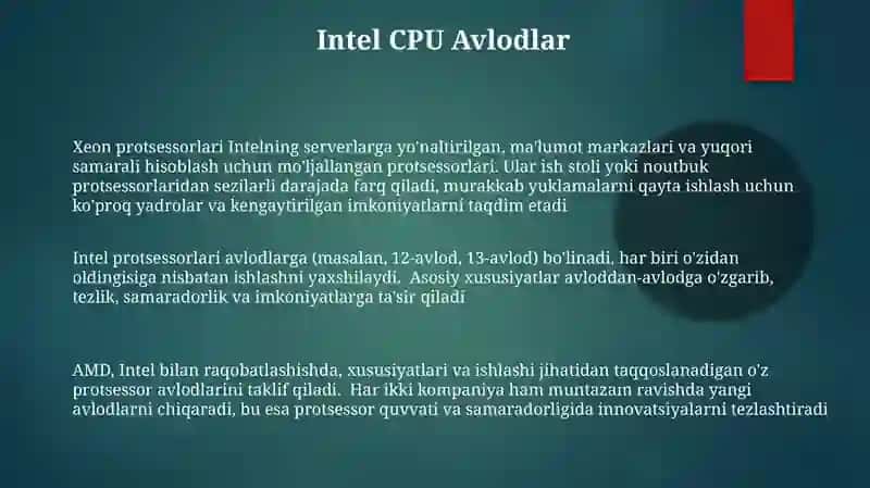 Xeon protsessorlari 3