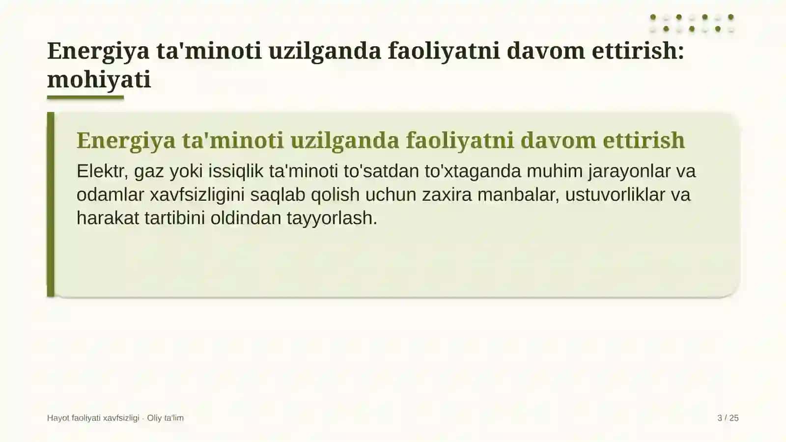 o'yin ishlab chiqish studiyalarida energiya ta'minoti uzilganda faoliyatni davom ettirish 6166 3