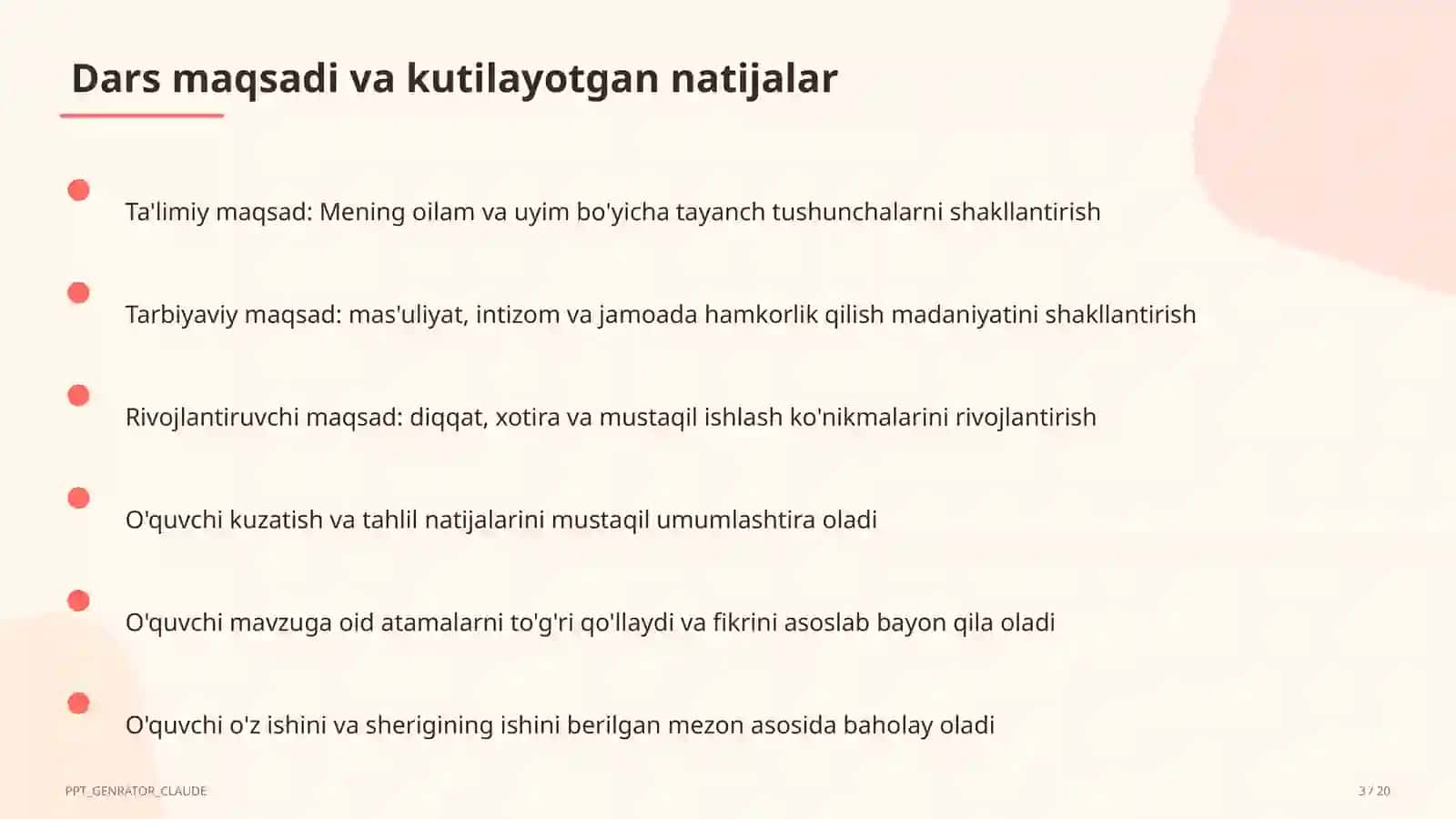 Mening oilam va uyim (1-sinf) 3