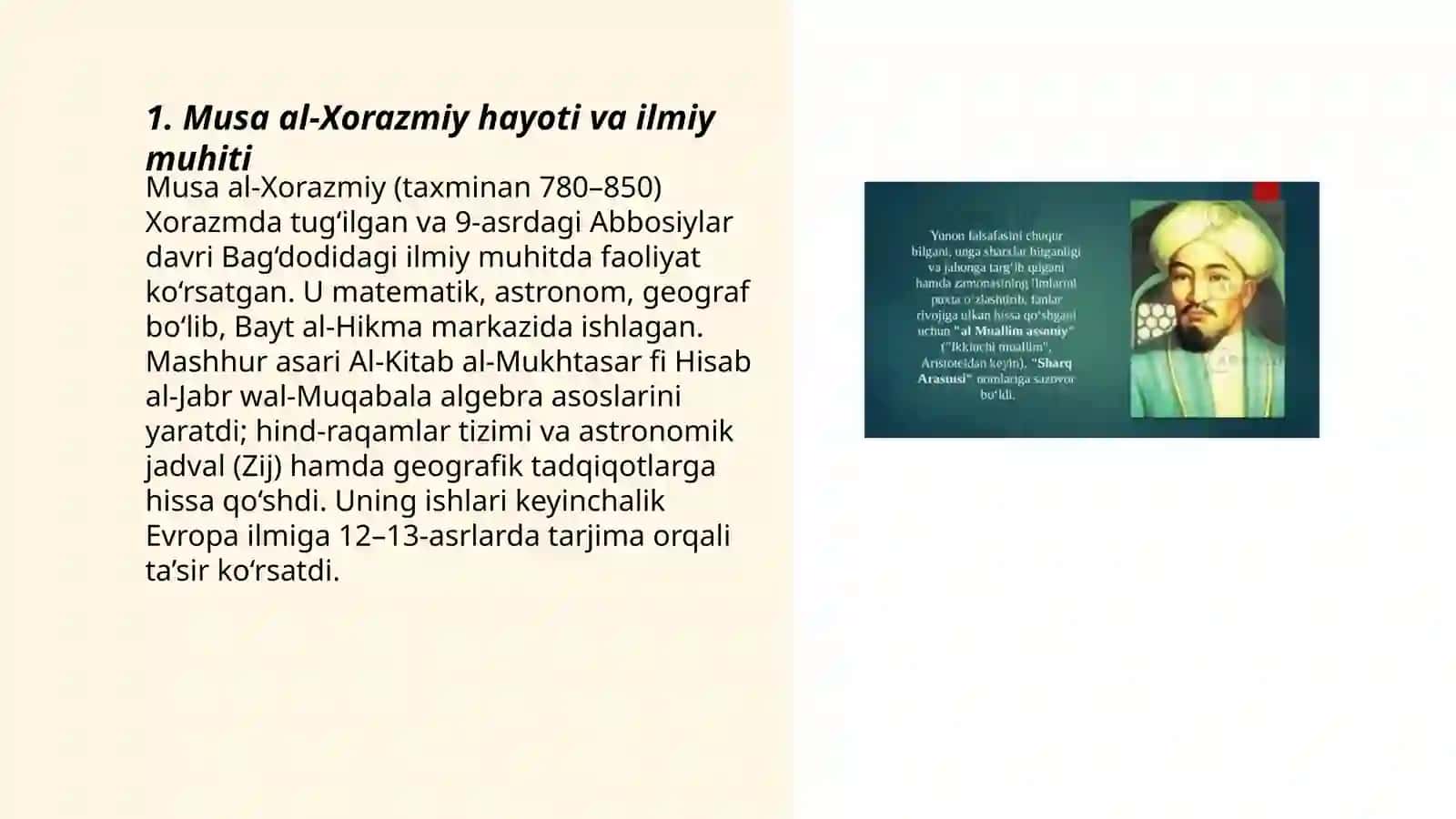 Musa al-Xorazmiy 3